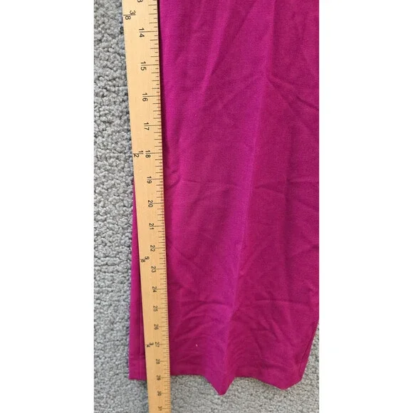 Calvin Klein Petite Luxe Highline Pants Women's 12P Mulberry Hook & Bar Closure - Picture 7 of 15